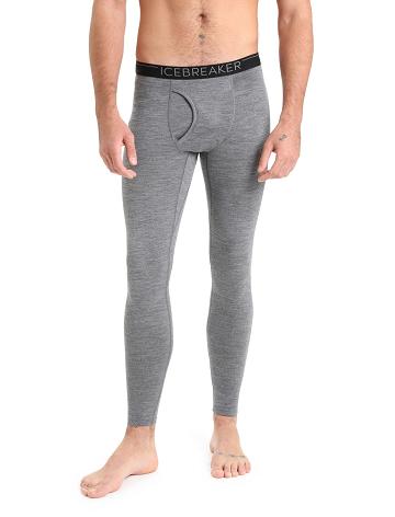 Gritstone Heather Men's Icebreaker Merino 200 Oasis with Fly Leggings | USA 1133QMAZ